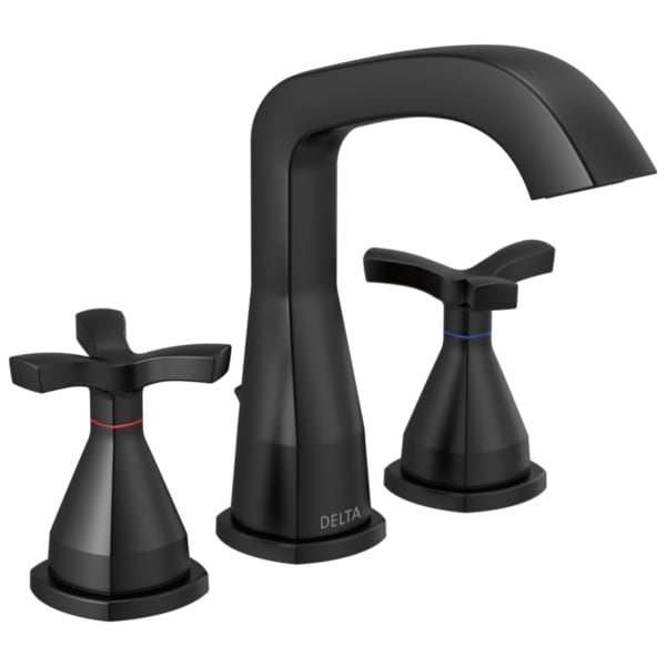 3-hole 8-16" installation Hole Widespread Lavatory Faucet, Matte Black